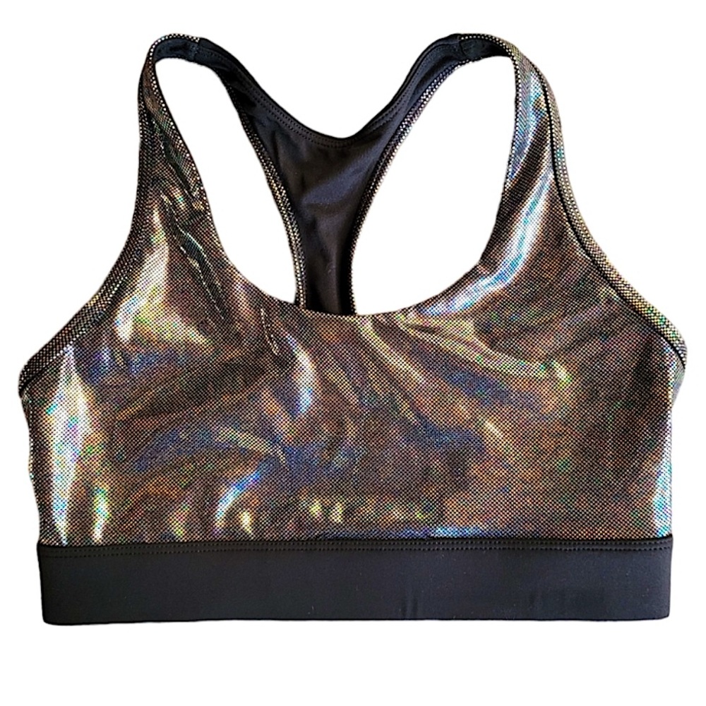 ZYIA Disco Luxe Holographic sports bra XS and S